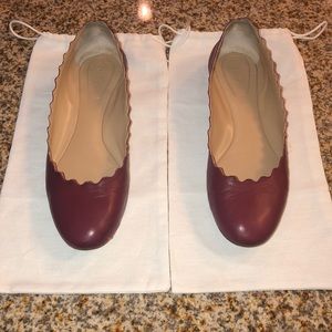 Chloe Scalloped Ballet Flats